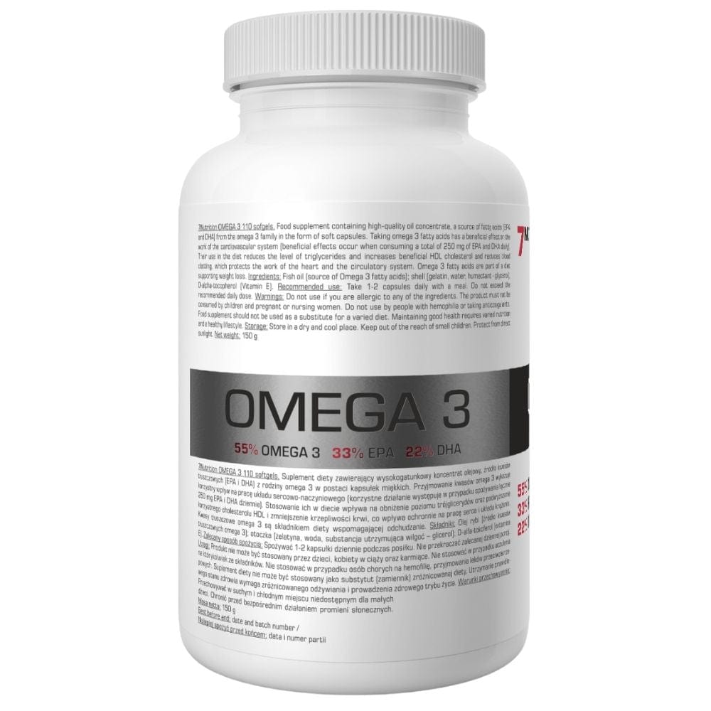 7Nutrition Omega-3 1000 mg - 110 Capsules