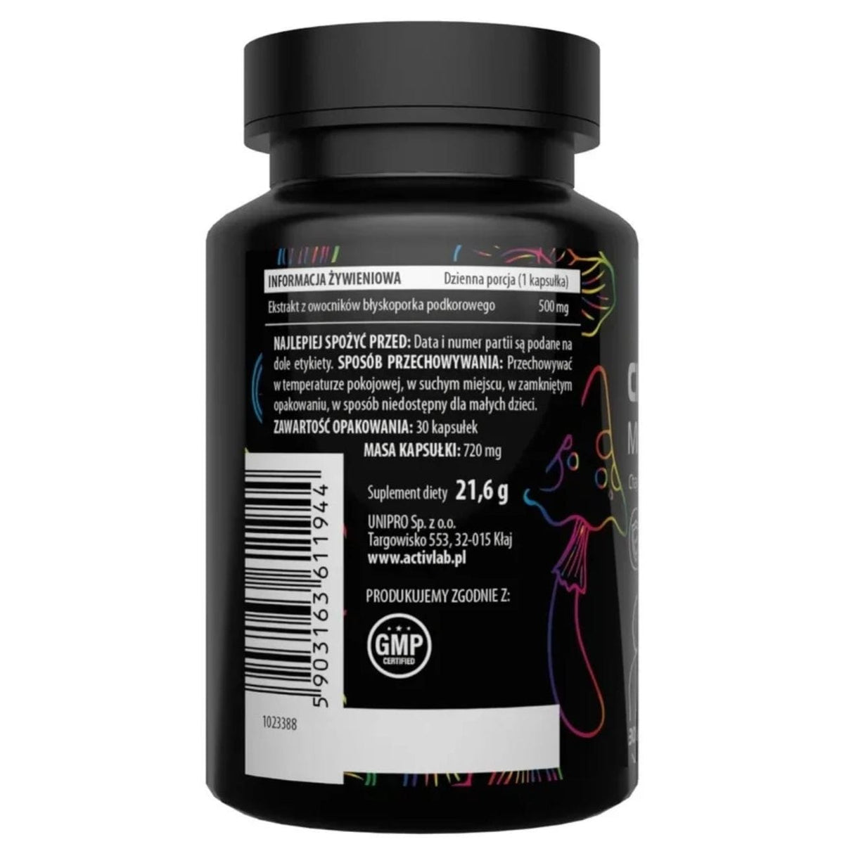 Activlab Chaga Mushroom Extract 500 mg - 30 Capsules