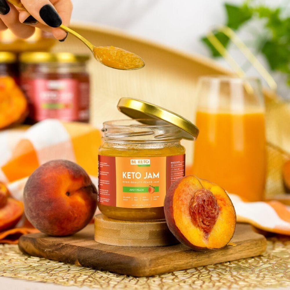 BeKeto Keto Jam, Juicy Peach - 200 g