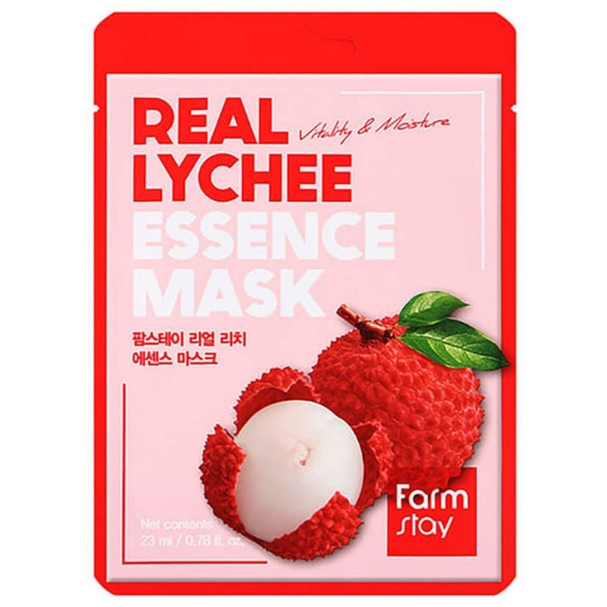 FarmStay Real Essence Sheet Mask with Lychee Extract - 23 ml