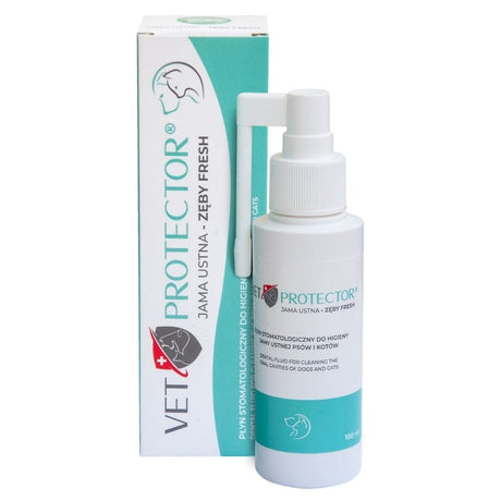 JM Sante Vet Protector Fresh Oral Hygiene Liquid for Dogs and Cats - 100 ml