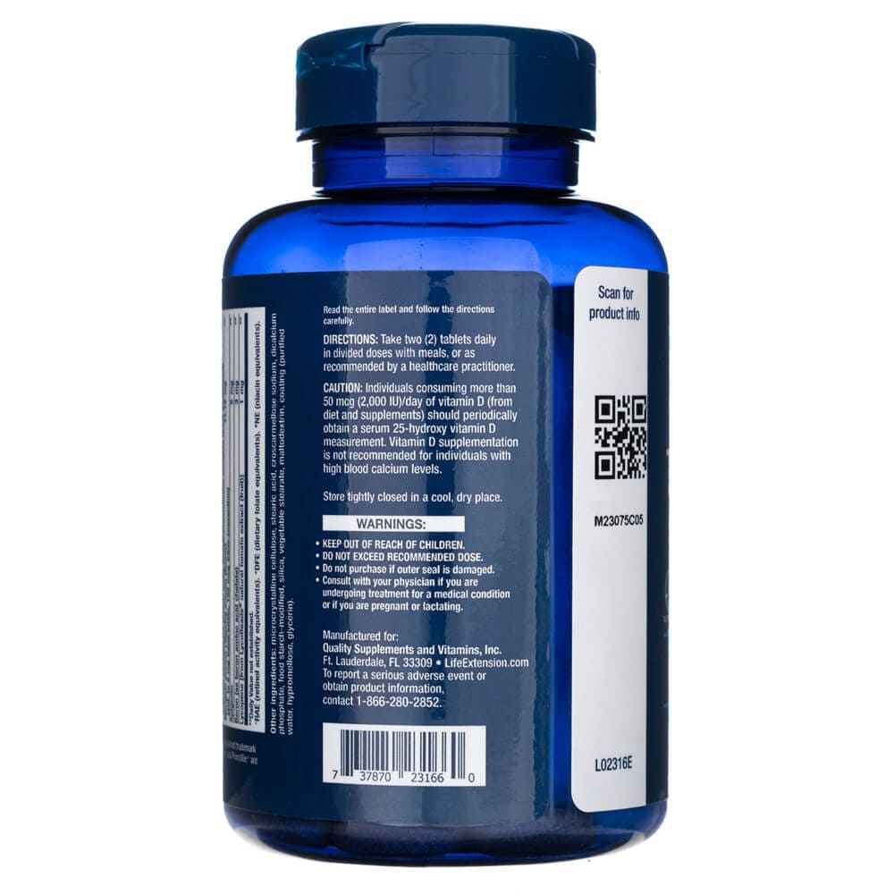 Life Extension Two-Per-Day Multivitamin - 60 Tablets