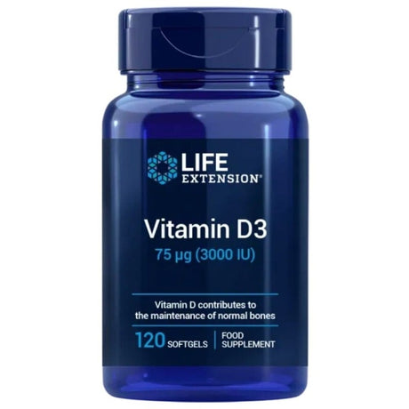 Life Extension Vitamin D3 75 mcg (3000 IU) EU - 120 Softgels