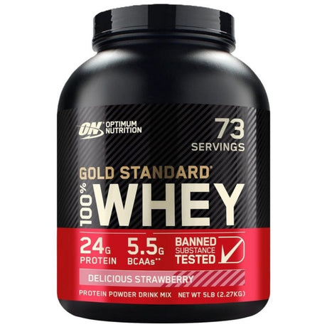 Optimum Nutrition Gold Standard 100% Whey Protein, Strawberry - 2270 g
