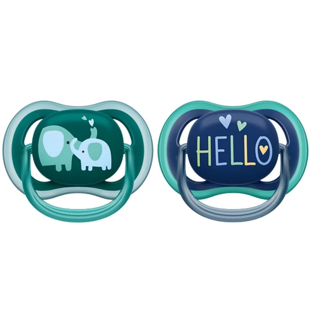Philips Avent Ultra Air Hard Pacifier, 18+ Months, Boy - 2 Pieces