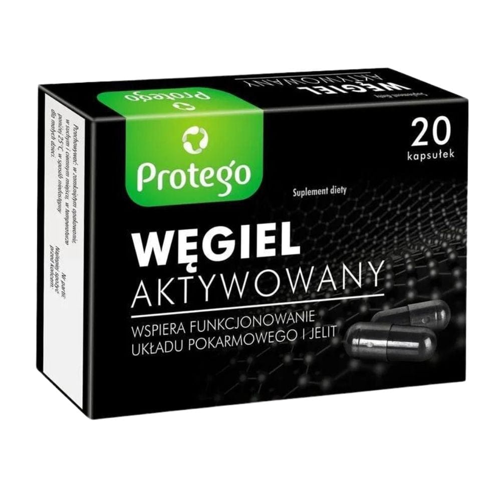 Protego Activated Charcoal - 20 Capsules