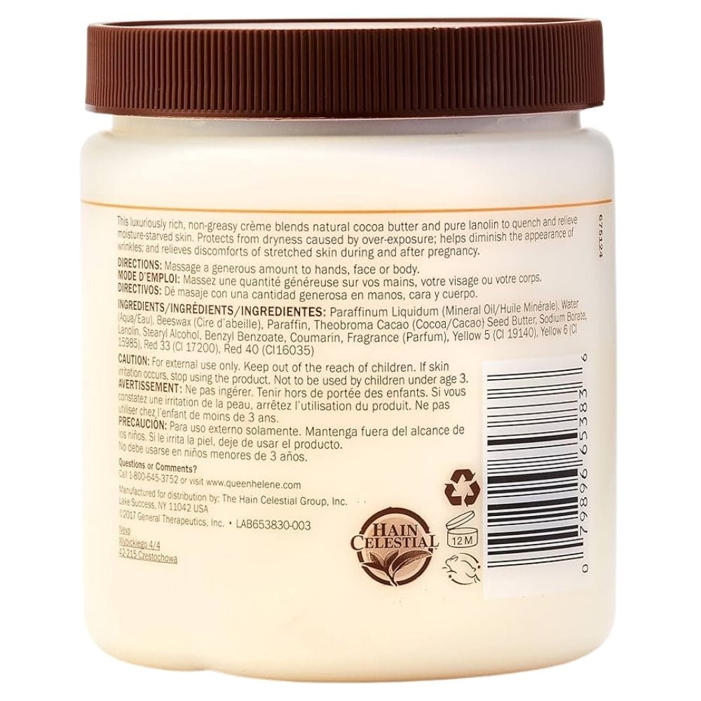 Queen Helene Cocoa Butter Cream for Face and Body - 425 g