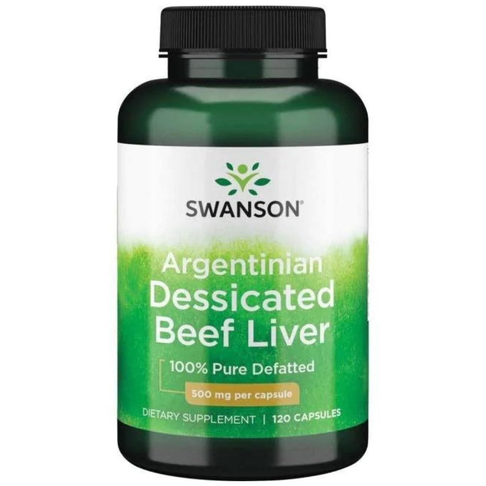 Swanson Argentinian Dessicated Beef Liver 500 mg - 120 Capsules