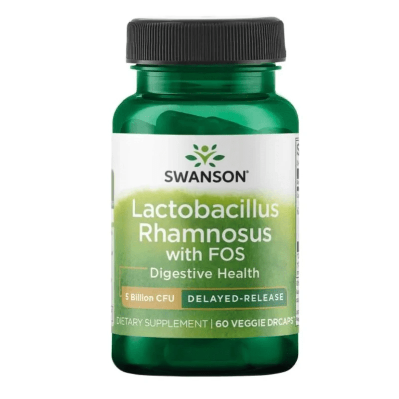 Swanson Probiotic Lactobacillus Rhamnosus with FOS - 60 Capsules