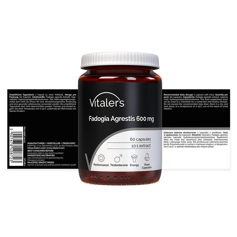 Vitaler's Fadogia Agrestis 600 mg - 60 Capsules