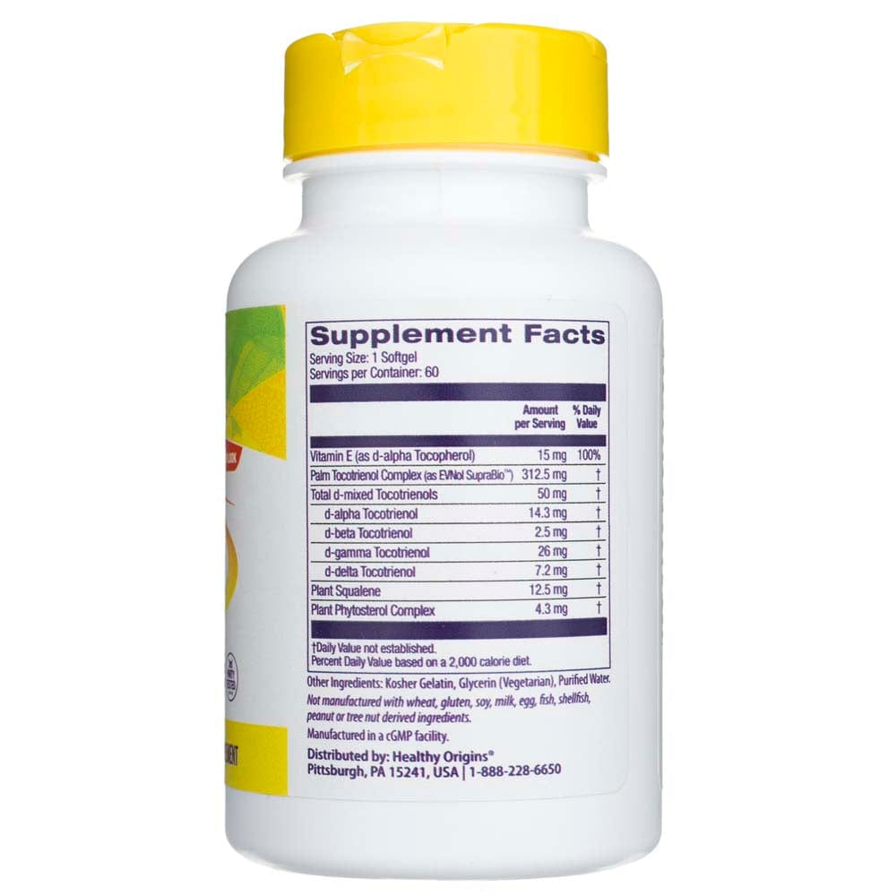 Healthy Origins Natural Tocomin SupraBio 50 mg - 60 Softgels