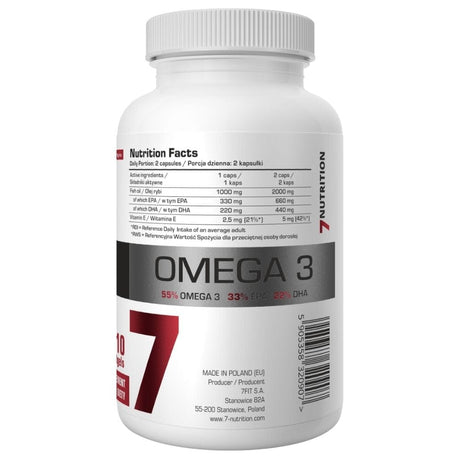 7Nutrition Omega-3 1000 mg - 110 Capsules