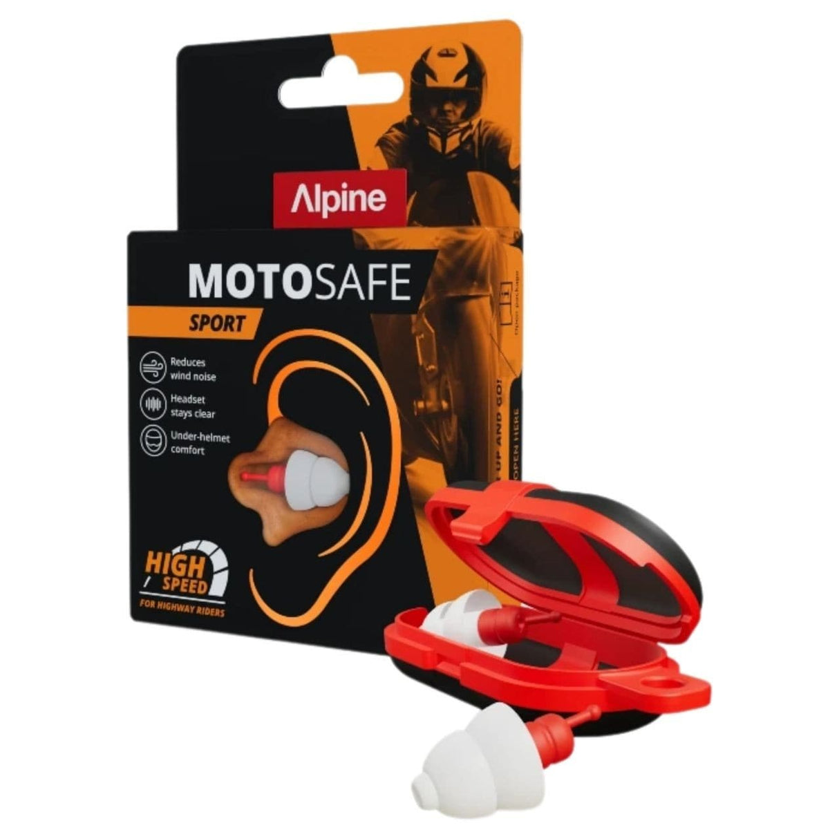 Alpine MotoSafe Race Earplugs for Motorcyclists