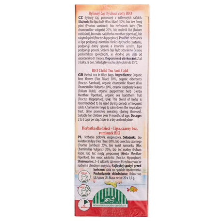 Apotheke Bio Tea for Children Linden, Elderflower, Chamomile - 20 Sachets