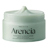 Arencia Fresh Cloud Body & Scalp Scrub, Mint and Lily - 260 g
