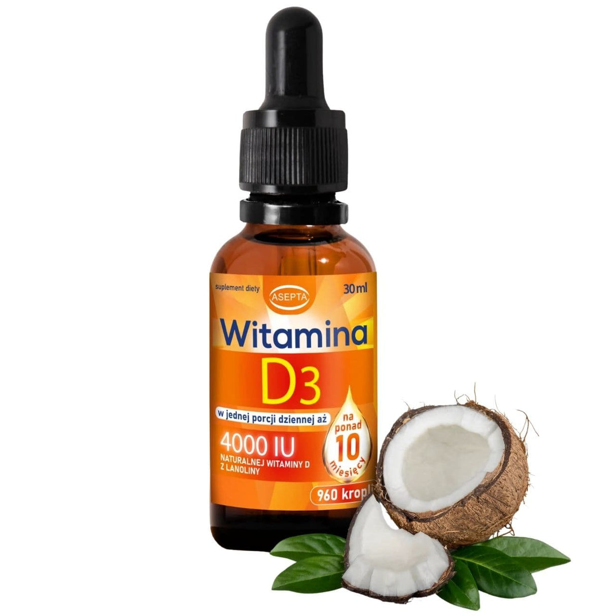 Asepta Vitamin D3 with MCT Oil - 30 ml