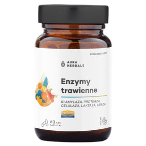 Aura Herbals Digestive Enzymes 150 mg, DigeZyme® - 60 Capsules