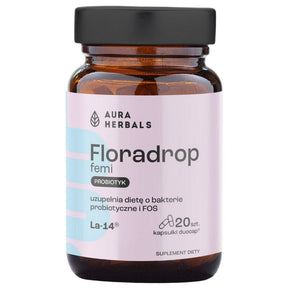 Aura Herbals Floradrop Femi, Probiotic for Women - 20 Capsules