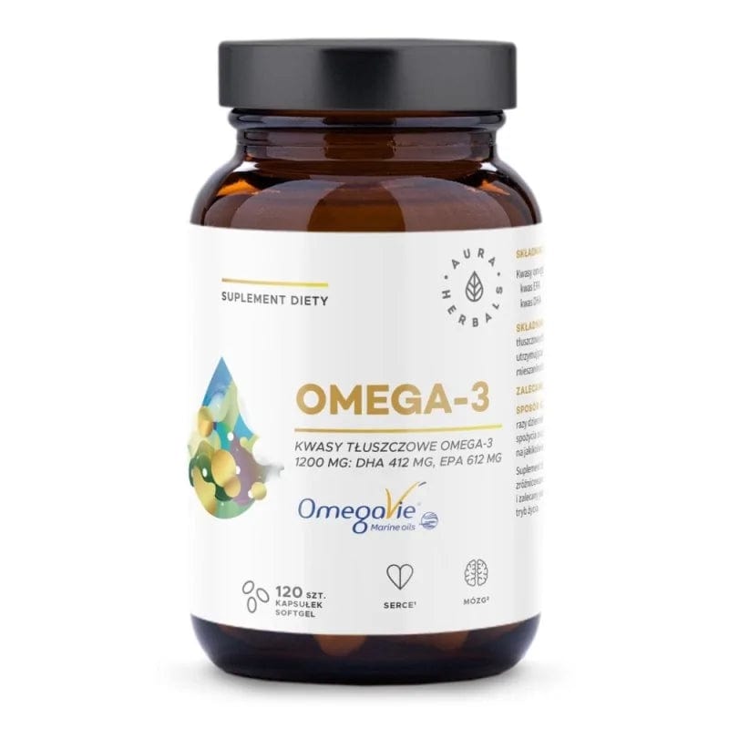 Aura Herbals Omega-3 1200 mg - 120 Softgels