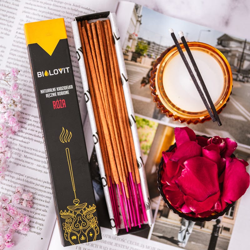 Bilovit Natural Aromatic Incense Sticks Rose - 40 g