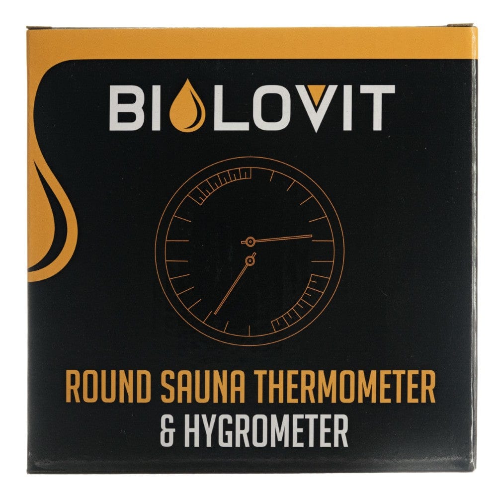 Bilovit Round Sauna Thermometer with Hygrometer