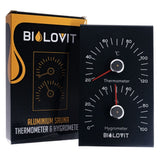 Bilovit Sauna Thermometer with Hygrometer - Black