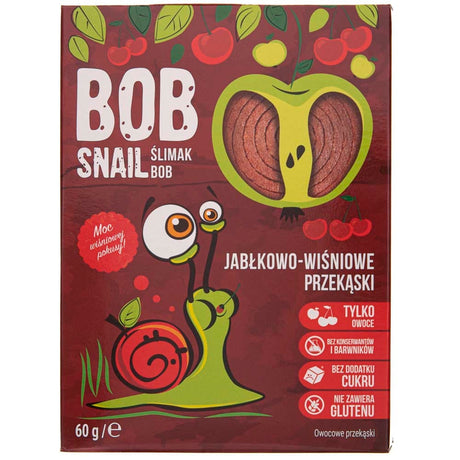 Bob Snail Apple & Cherry Snack with No Added Sugar - 60 g