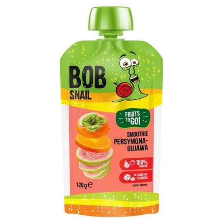 Bob Snail Smoothie Persimmon & Guava Sugar Free - 120 g