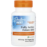 Doctor's Best Fully Active Folate 400 with Quatrefolic - 90 Veg Capsules