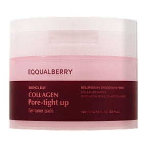 Eqqualberry Collagen Toning and Pore-Tightening Pads - 60 pieces
