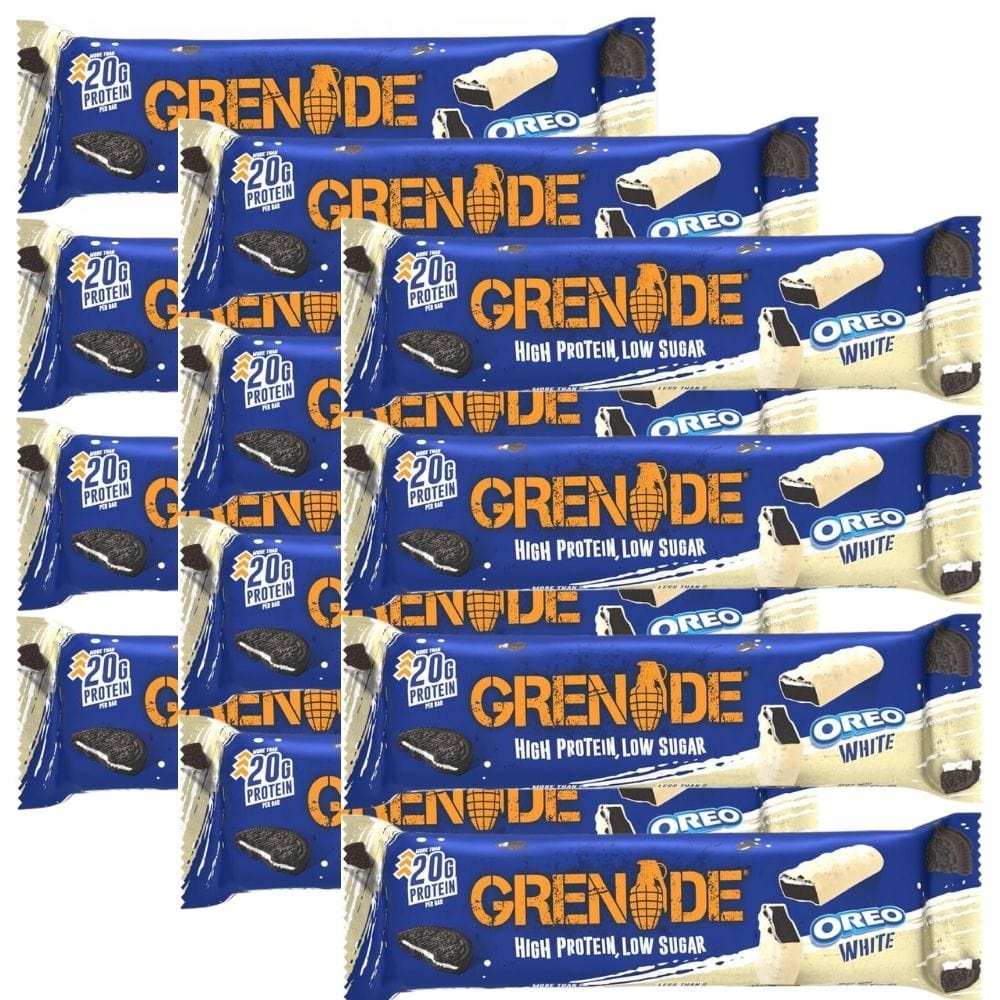 Grenade Protein Bar, Oreo White - 12 Pieces