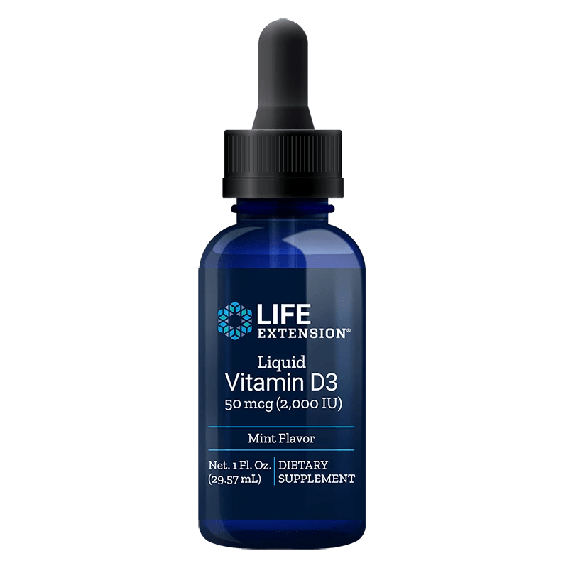 Life Extension Liquid Vitamin D3 2000 IU, Mint - 29,57 ml