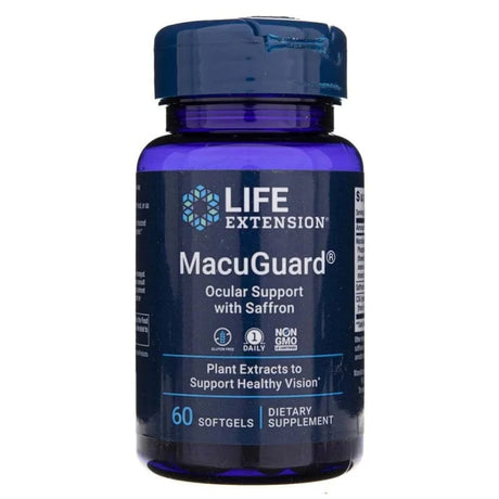 Life Extension MacuGuard® Ocular Support with Saffron - 60 Softgels