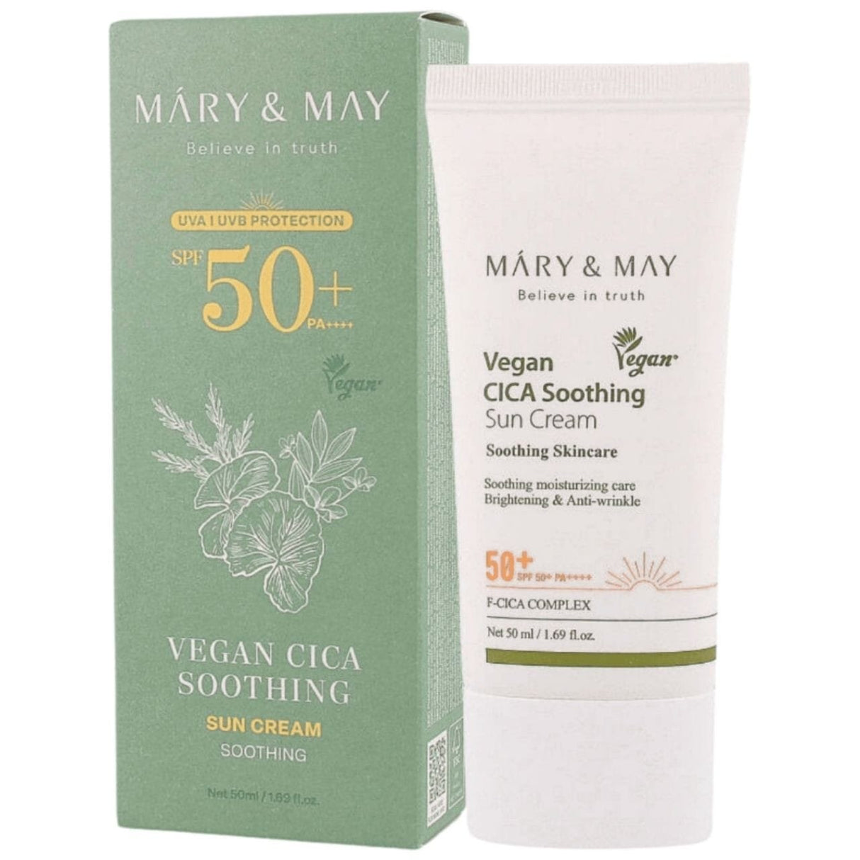 Mary&May CICA Soothing Sun Cream SPF50+ - 50 ml