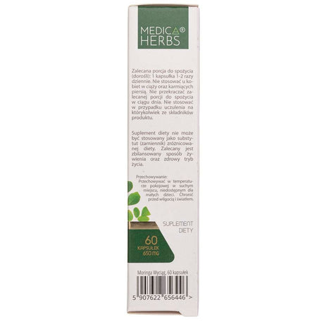 Medica Herbs Moringa 620 mg - 60 Capsules