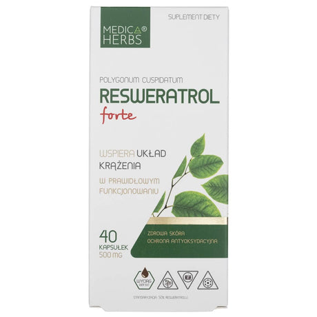 Medica Herbs Resveratrol Forte 500 mg - 40 capsules