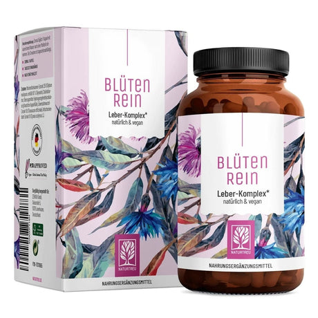 Naturtreu Blütenrein Complex with Milk Thistle and Choline - 120 Capsules