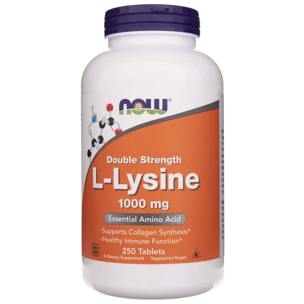 Now Foods L-Lysine 1000 mg - 250 Tablets