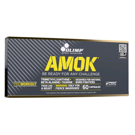 Olimp Amok, Pre-Workout Formula – 60 Capsules