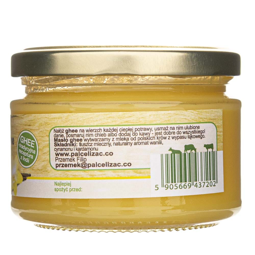 Palce Lizać Clarified Ghee Butter, Vanilla - 220 ml