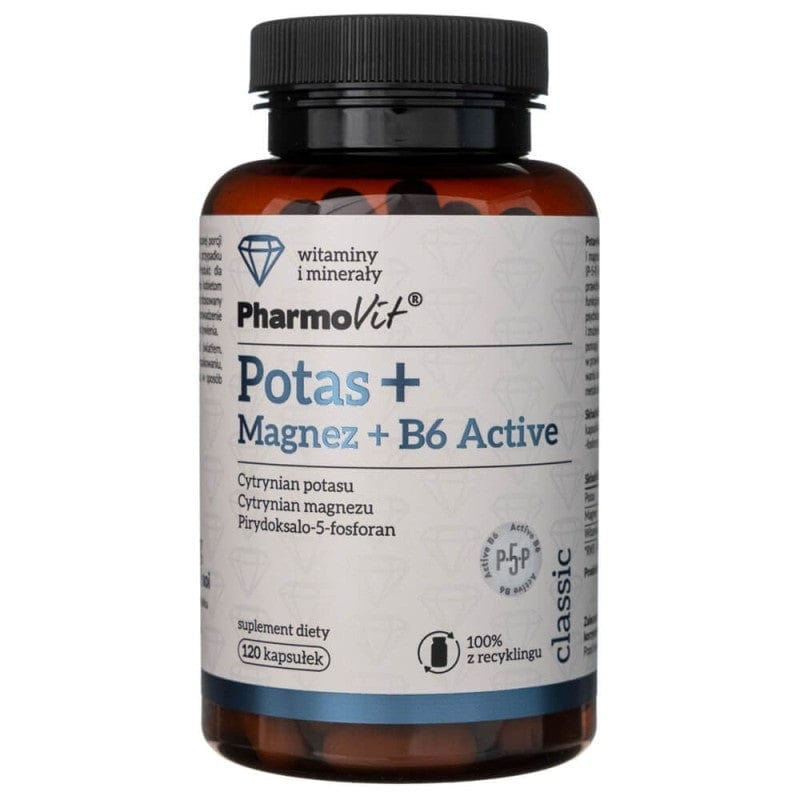 Pharmovit Potassium + Magnesium + B6 - 120 Capsules