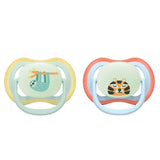Philips Avent Ultra Air Night Soothers 0-6 m - 2 Pieces