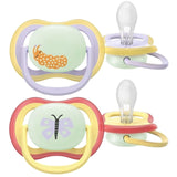Philips Avent Ultra Air Nighttime Pacifier 0-6 m - 2 Pieces