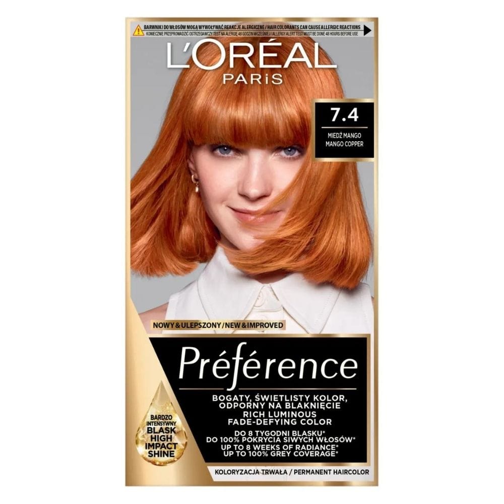 Preference Hair Colour with Shine Activator 74 Dublin, Mango Copper