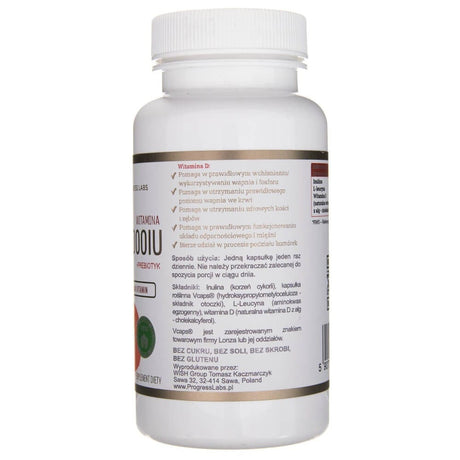 Progress Labs Vegan Vitamin D3 4000 IU - 120 Capsules