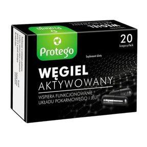 Protego Activated Charcoal - 20 Capsules
