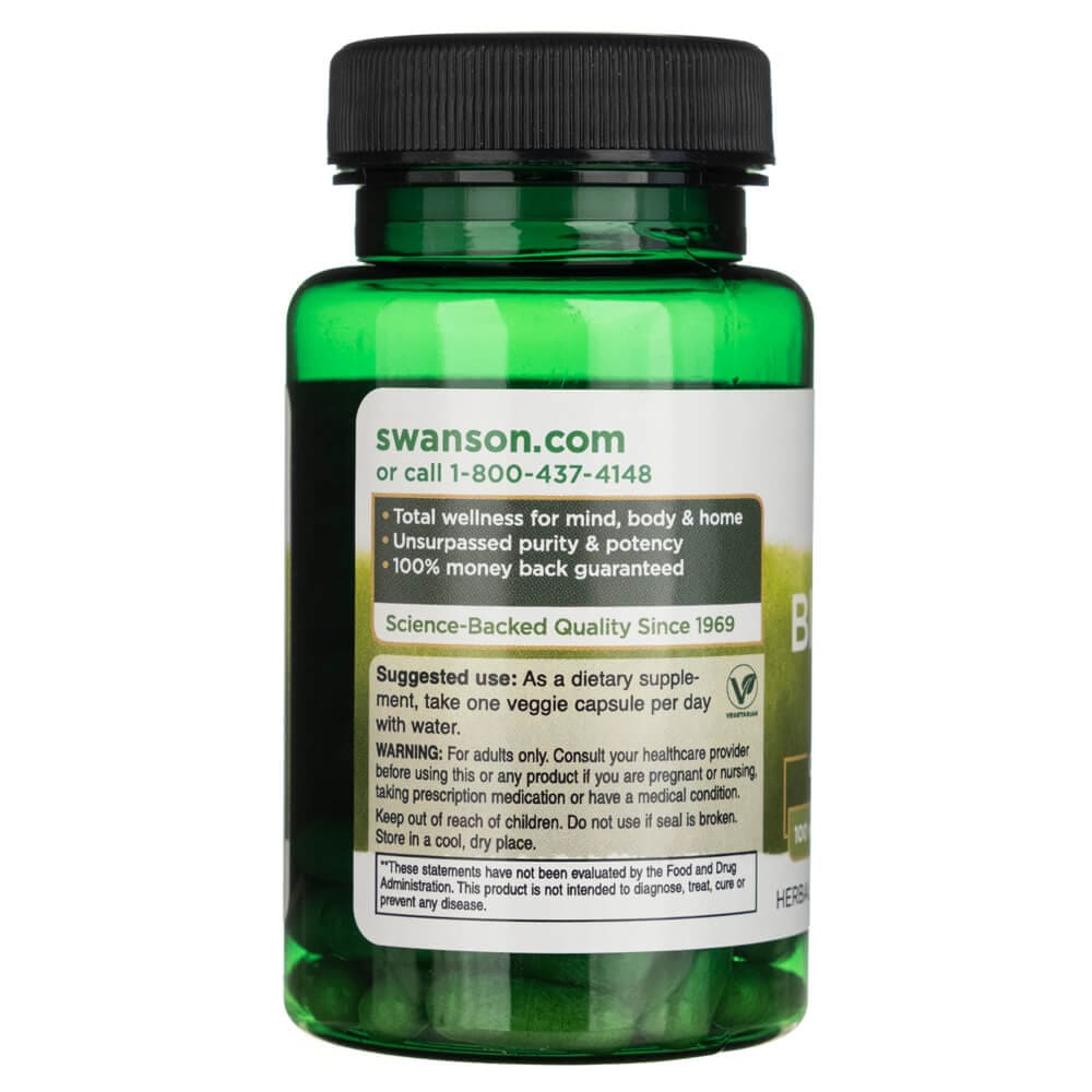 Swanson Black Ginger Extract 100 mg - 30 Veg Capsules