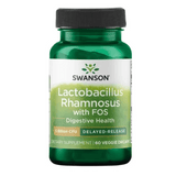 Swanson Probiotic Lactobacillus Rhamnosus with FOS  - 60 Capsules