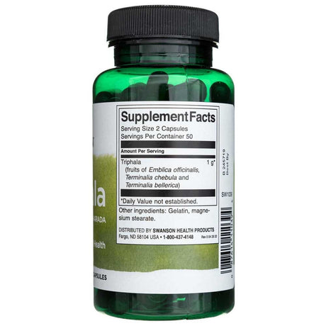 Swanson Triphala 500 mg - 100 Capsules