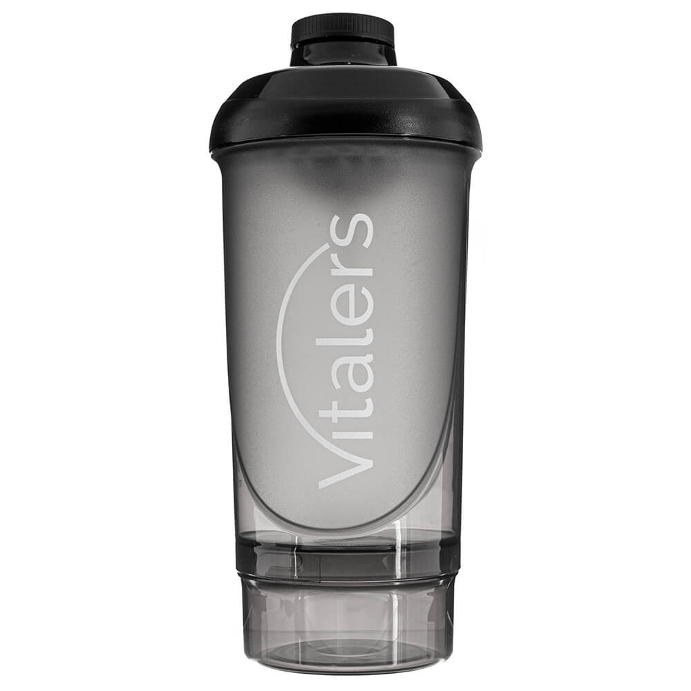 Vitaler's Shaker with Strainer, Black - 500 ml + 150 ml